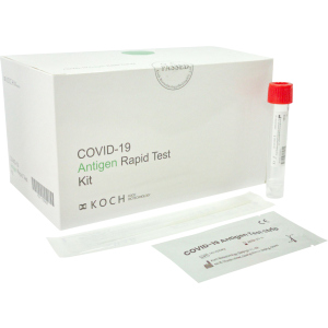 Експрес-тест KOCH NCV11:25 TESTS/KIT для визначення антигену до вірусу COVID-19 25 шт (ТА001А) в Ужгороді