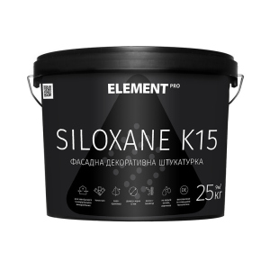 Фасадна штукатурка ELEMENT PRO SILOXANE K15 25 кг Прозора краща модель в Ужгороді