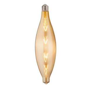 Лампа винтажная светодиодная филаментная (ретро) Horoz Electric Filament led ELLIPTIC-XL 8W E27 2200К Янтар лучшая модель в Ужгороде