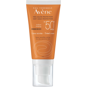 Солнцезащитный крем тональный Avene SPF 50+ для сухой и чувствительной кожи 50 мл (3282770100037) рейтинг