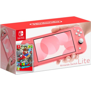 Nintendo Switch Lite Coral + Гра Super Mario Odyssey (російська версія) в Ужгороді