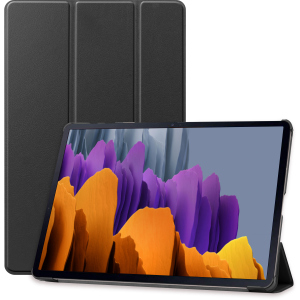 Обкладинка AIRON Premium для Samsung Galaxy TAB S7+ T970/975 Black із захисною плівкою та серветкою Black (4821784622492) в Ужгороді