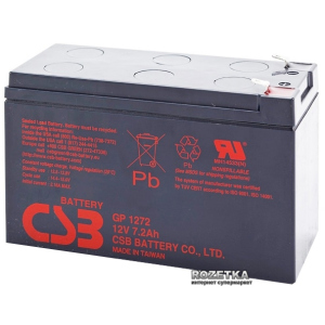 Акумуляторна батарея CSB 12V 7.2Ah (GP1272F2/GP1272) лучшая модель в Ужгороде