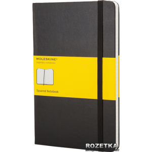 Нотатник Moleskine Classic 13 х 21 см 240 сторінок у клітку Чорна (9788883701139) краща модель в Ужгороді