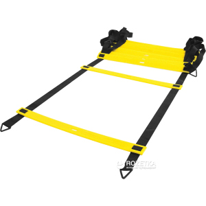 Лесенка LiveUp Agility Ladder координаційна 8 м Black-Yellow (LS3671-8) краща модель в Ужгороді