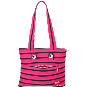 Женская сумка Zipit Monsters Tote/Beach Pink Begonia & Black Teeth (ZBZM-2/7290103197988)