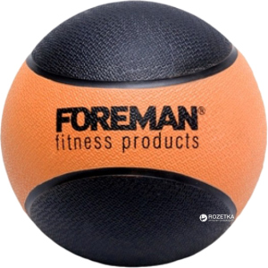 Набивной мяч медбол Foreman Medicine Ball 1 кг Black-Orange (FMRMB1) ТОП в Ужгороде