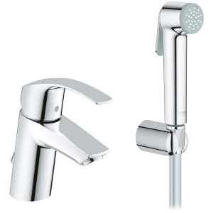 Змішувач для раковини GROHE Eurosmart 23124002 з душовим набором. ТОП в Ужгороді