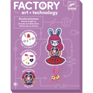 Набор для творчества Djeco Брошь Bunny Girl Factory E-textil (DJ09320) (3070900093201) рейтинг