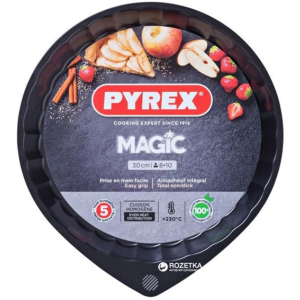 Форма круглая для выпечки пироговPyrex Magic30 см Круглая Черная (MG30BN6)