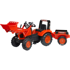 Дитячий трактор Falk 2060AM Kubota на педалях Червоний (2060AM) (3016202060145) краща модель в Ужгороді