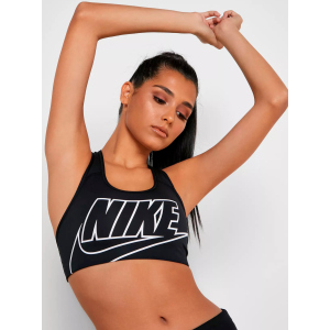 Спортивный топ Nike Swoosh Futura Bra BV3643-010 S (193655466588) в Ужгороде