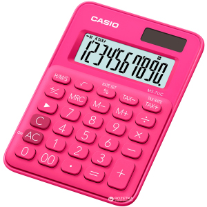 купити Калькулятор Casio 10 розрядний 85.5х120х19.4 (MS-7UC-RD-S-EC)