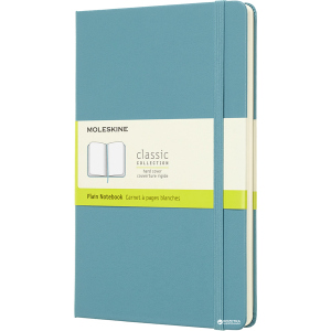 Нотатник Moleskine Classic 13 х 21 см 240 сторінок без линівки Океанський синій (8058341715383) краща модель в Ужгороді