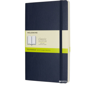 Нотатник Moleskine Classic 13 х 21 см 192 сторінки без лінівки Сапфір М'яка обкладинка (8055002854757) в Ужгороді