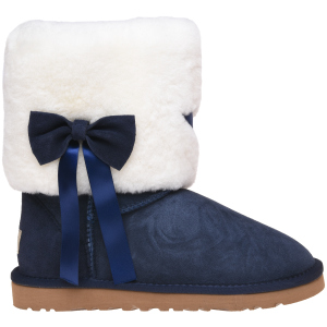 Уггі UGG Classic Short Fur Bow 117014 37 Navy краща модель в Ужгороді