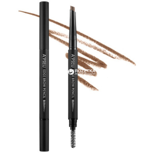 Карандаш для бровей A'pieu Edge Brow Pencil Средне-коричневый 0.35 г (8806185751834) лучшая модель в Ужгороде