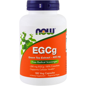 Натуральная добавка Now Foods EGCG Green Tea Extract 400 мг 180 гелевых капсул (733739047571) в Ужгороде