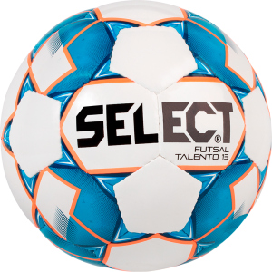 М'яч футзальний Select Futsal Talento 13 (346) Whire-Blue (5703543187140) краща модель в Ужгороді