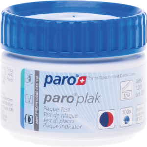 2-кольорові таблетки для індикації зубного нальоту Paro Swiss plak 100 шт (7610458012093) ТОП в Ужгороді