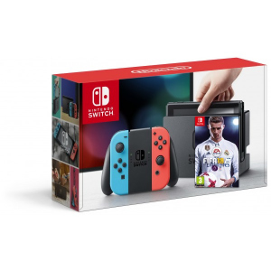 Nintendo Switch Neon Blue-Red + Игра FIFA 18 (русская версия) рейтинг