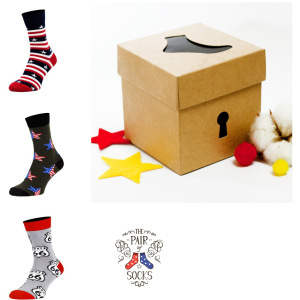 хороша модель Набір шкарпеток The Pair of Socks 3P-111-USA/BX 44-46 (3 пари) Різнокольоровий (4820234210930)