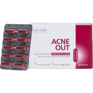 Витаминно-минеральный комплекс Biotrade Acne Out 30 капсул (3800221840716) надежный