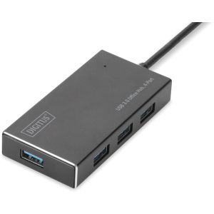 USB-хаб Digitus USB 3.0 Hub 4 порта Black (DA-70240-1) ТОП в Ужгороде