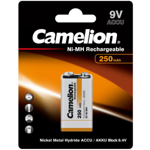 Акумулятор Camelion 6F22-1BL 250 мАг Ni-MH (NH-9V250BP1) в Ужгороді