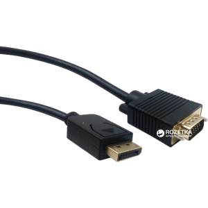 Кабель Cablexpert DisplayPort - VGA 5 м Black (CCP-DPM-VGAM-5M) краща модель в Ужгороді