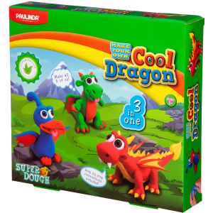 хороша модель Маса для ліплення Paulinda Super Dough Cool Dragon Дракони 3 в 1 (PL-081554)