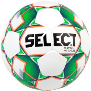 М'яч футзальний Select Futsal Attack New (046) №4 White-Green (5703543187102) ТОП в Ужгороді