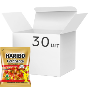 Упаковка конфет жевательных HARIBO Gold bears 80 г х 30 шт (9002975308397) лучшая модель в Ужгороде