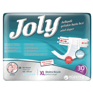 Подгузники для взрослых Joly 4 Extra Large 30 шт (8690536805198) ТОП в Ужгороде