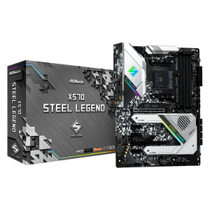 Материнская плата ASRock X570 Steel Legen AM4 DDR4 SATA3 PCI-E HDMI/DP (181334) в Ужгороде