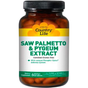 Натуральная добавка Country Life Saw Palmetto Pygeum Extract (Экстракт сереноа и коры африканской сливы) 60 капсул (015794092858) лучшая модель в Ужгороде