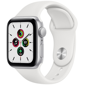 Смарт-часы Apple Watch SE GPS 40mm Silver Aluminium Case with White Sport Band (MYDM2UL/A) в Ужгороде