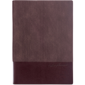 Щоденник недатований Leo Planner Velvet A5 PU 352 сторінки Коричневий (252033) в Ужгороді