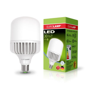 Світлодіодна лампа (LED) Eurolamp 30W Е27 6500K (LED-HP-30276) краща модель в Ужгороді