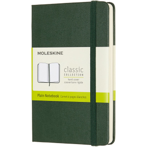 Нотатник Moleskine Classic 9 х 14 см 192 сторінки без линівки Миртовий Зелений (8058647629032)