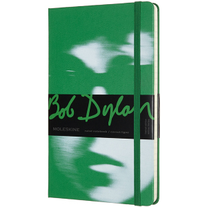 купить Записная книга Moleskine Bob Dylan 13 х 21 см 240 страниц в линейку Зелёная (8053853600516)