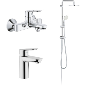 Набір змішувачів GROHE BauLoop ShowerSys 26129005 (23337000+23603000+27389002) в Ужгороді