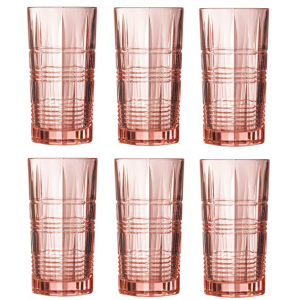 Набір склянок Luminarc Даллас Рожевий 6 х 380 мл (P9164/1) краща модель в Ужгороді