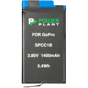 Акумулятор PowerPlant GoPro SPCC1B 1400 мАг (CB970384) краща модель в Ужгороді