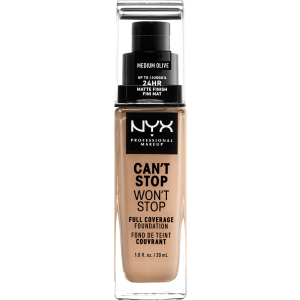 Жидкая тональная основа NYX Professional Makeup Can`t Stop Won`t Stop 24-Hour Foundation 09 Medium Olive 30 мл (800897157265) лучшая модель в Ужгороде