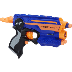 Бластер Hasbro Nerf Элит Файрстрайк Голубой (53378_голубой) лучшая модель в Ужгороде