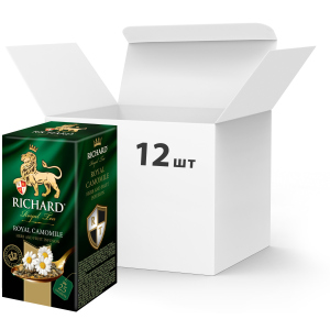 Упаковка чая фруктово-травяного Richard Royal Camomile 25 пакетиков х 12 шт (4823063703451) ТОП в Ужгороде