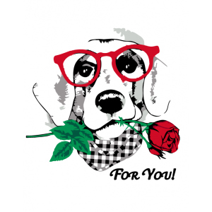 Набір для творчості Rosa Start акриловий живопис за номерами Dog with a Rose 35 х 45 см (4823098517757) ТОП в Ужгороді