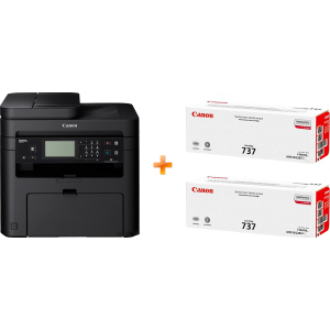 Canon i-SENSYS MF237w Wi-Fi, Ethernet, fax (1418C162AA/418C170AA) Bundle: + 2 Картриджа Canon 737 краща модель в Ужгороді