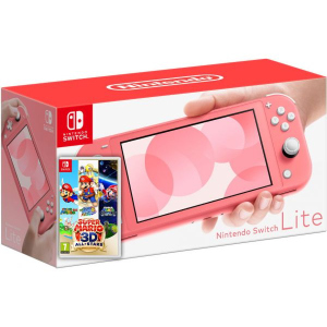 Nintendo Switch Lite Coral + Гра Super Mario 3D All-Stars рейтинг